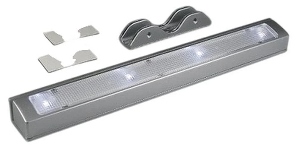 ChiliTec LED Schrankleuchte mit Vibrationssensor Kabellos Silber - Bild 2