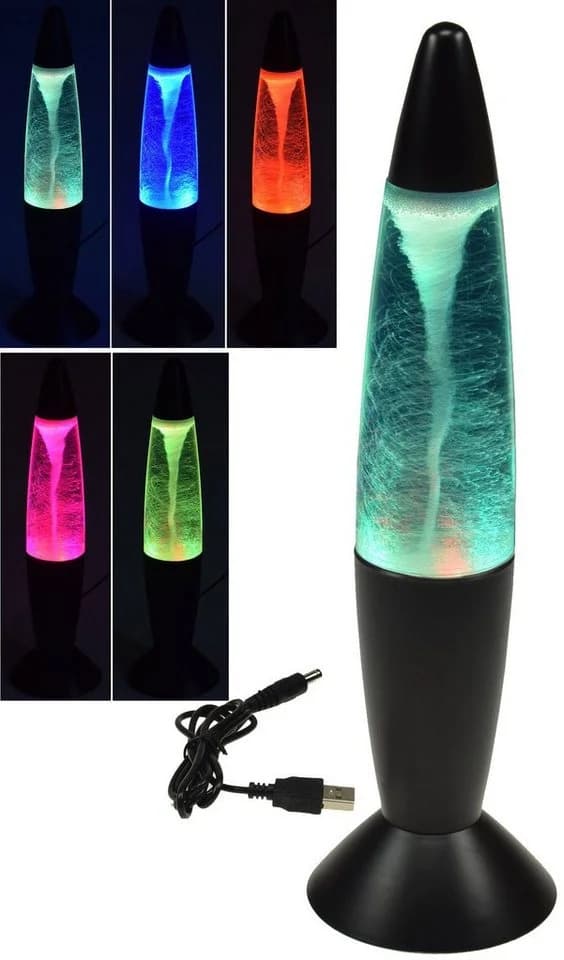 ChiliTec LED Discolicht TORNADO Schwarz Farbwechsel 37cm - Bild 2