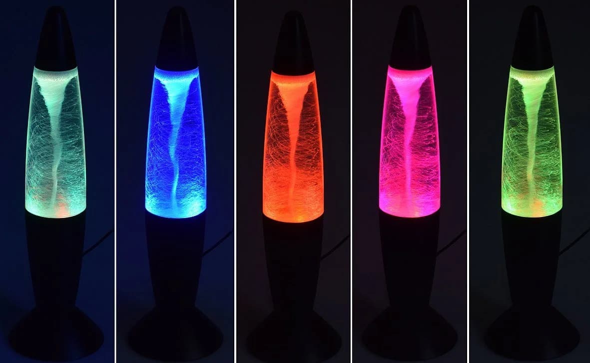 ChiliTec LED Discolicht TORNADO Schwarz Farbwechsel 37cm - Bild 3