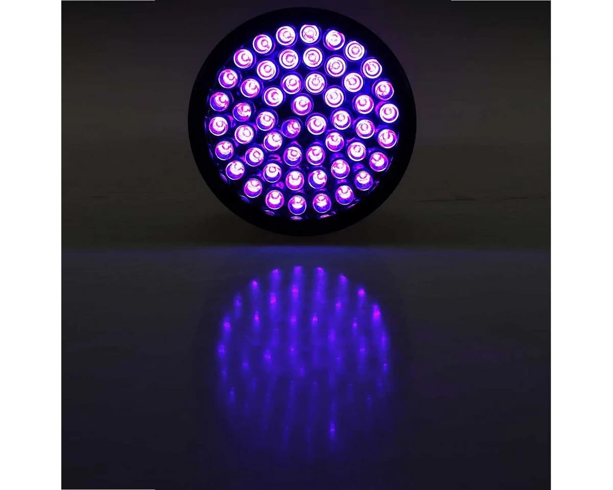 ChiliTec LED Taschenlampe Schwarzlicht 51 UV LEDs Aluminium - Bild 4