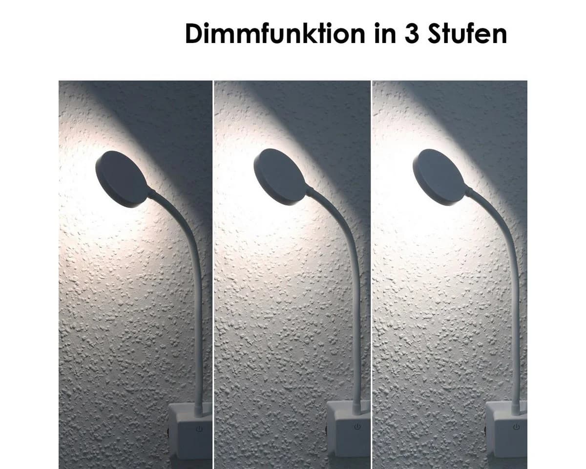 ChiliTec LED Steckdosenleuchte CT-SEL 4W 300lm dimmbar neutralweiß