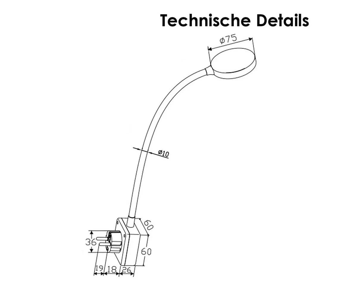 ChiliTec LED Steckdosenleuchte CT-SEL 4W 300lm dimmbar neutralweiß - Bild 5