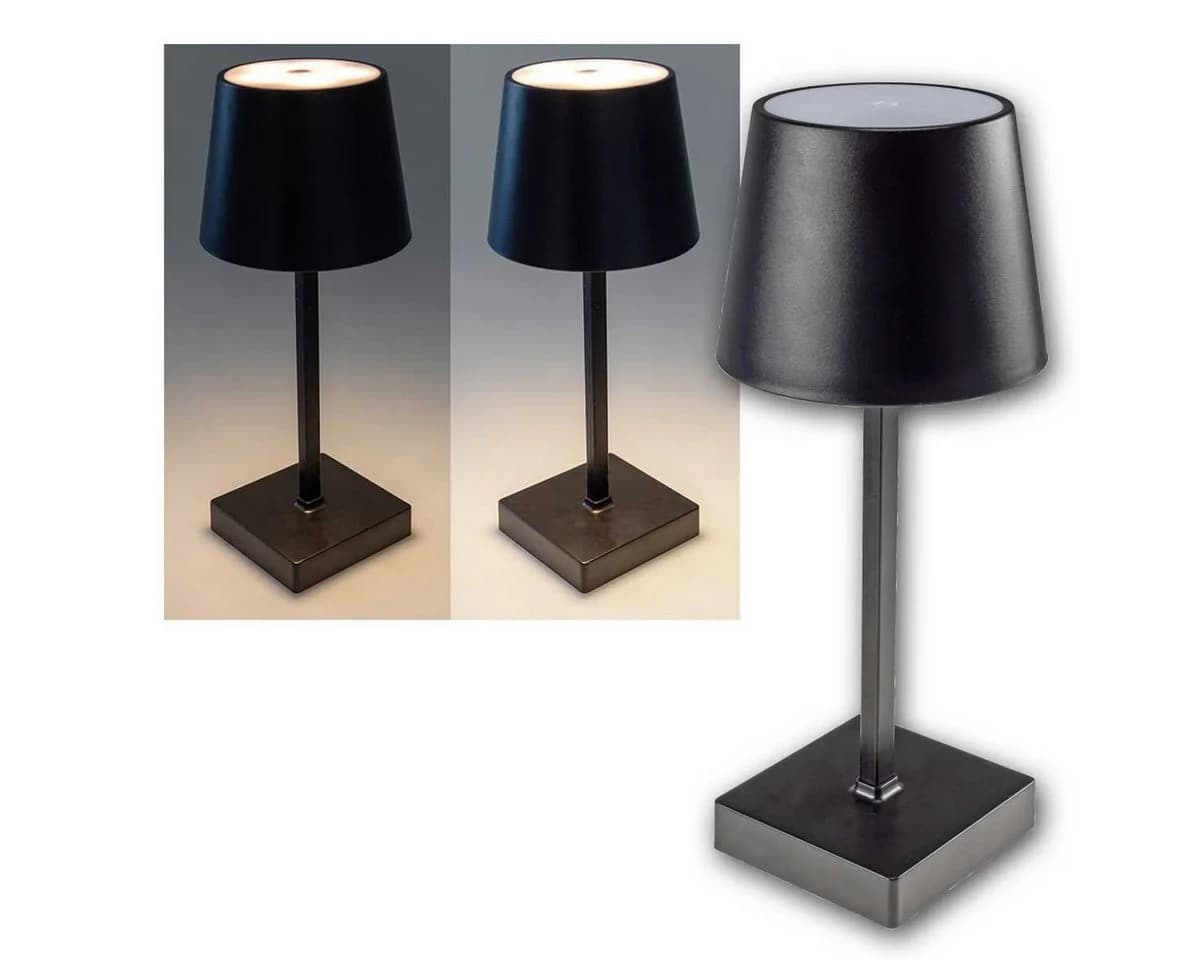ChiliTec LED Tischleuchte Schwarz Dimmbar Kabellos - Bild 2