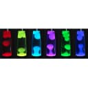 Lavalampe Silber, Weiß, Transparent Bild 1