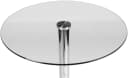 CLP Bartisch Stehtisch Rund, mit Glas-Tischplatte & Metall-Gestell Bild 1