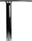 CLP Bartisch Stehtisch Rund, mit Glas-Tischplatte & Metall-Gestell Bild 4