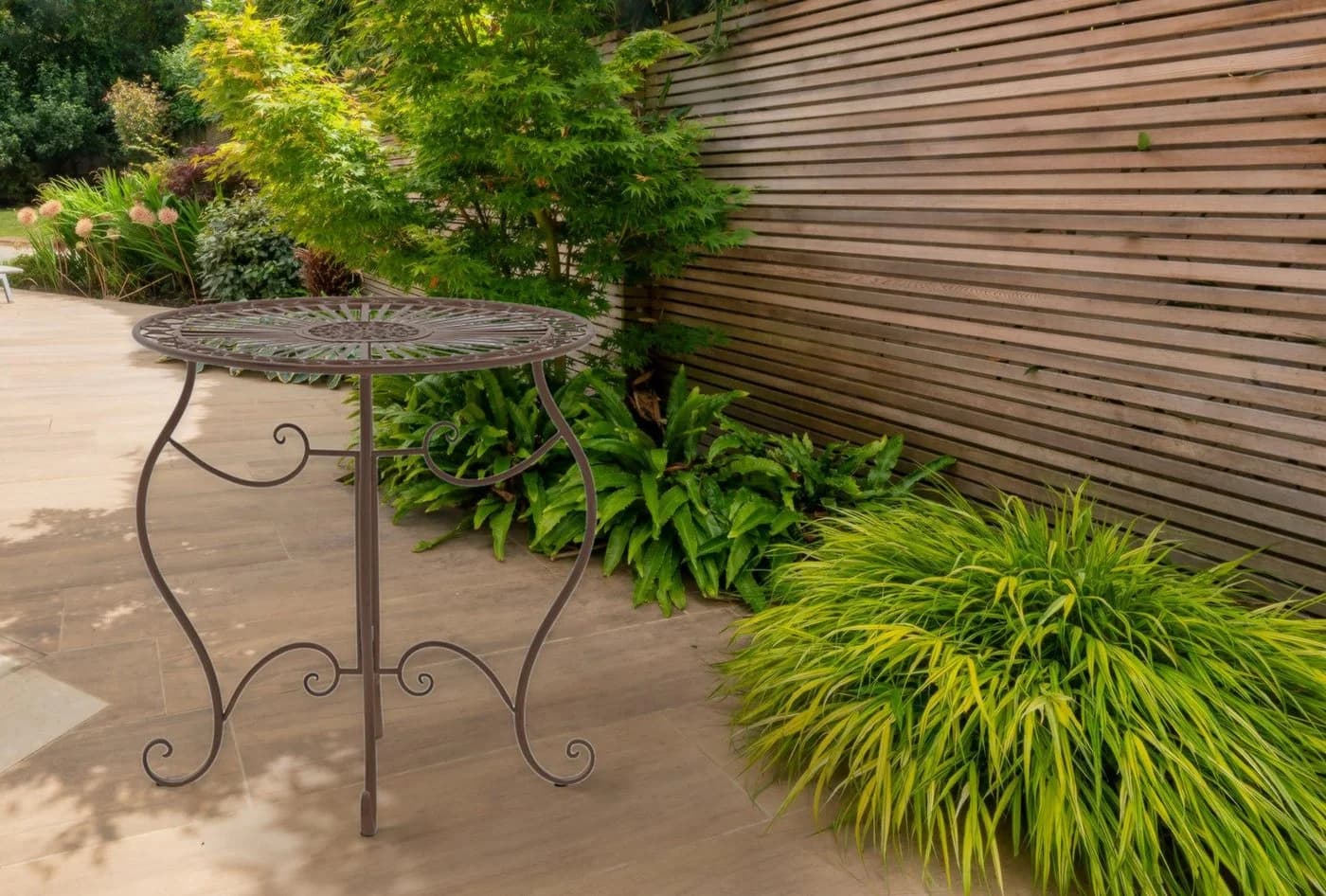 CLP Gartentisch Indra Braun Handgearbeitetes Eisen - Bild 3