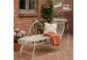 CLP Gartenbank Karma Nostalgische Metallbank Beige Bild 1