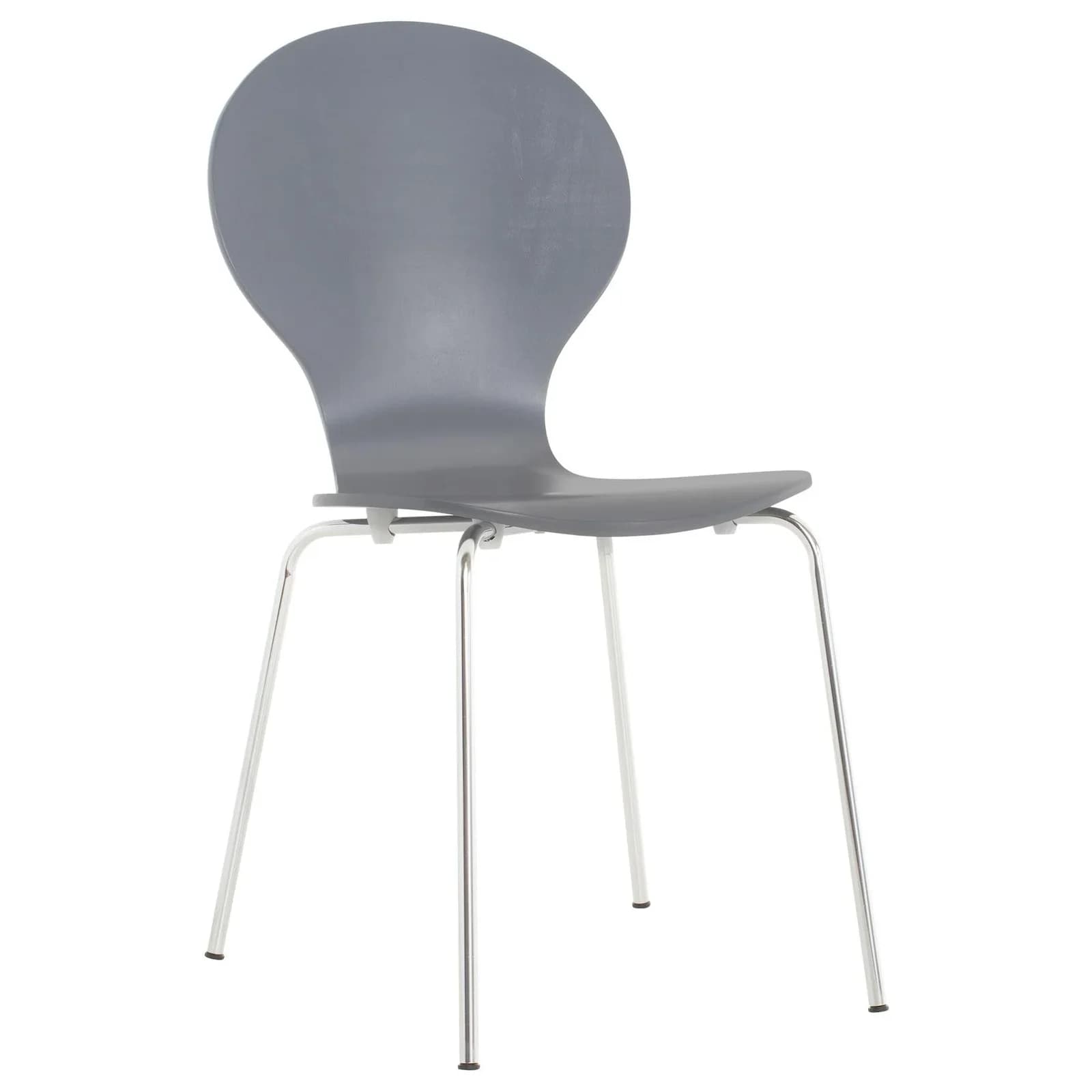 CLP Stapelstuhl Diego I Metallgestell, Holzsitz, Ergonomisch, Stapelbar