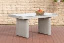 CLP Gartentisch Fisolo Polyrattan Glasplatte 5mm Bild 2