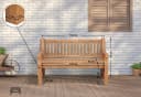 CLP Gartenbank Teakbank Jackson V2 aus wetterfestem Teakholz Bild 1