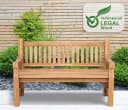 CLP Gartenbank Teakbank Jackson V2 aus wetterfestem Teakholz Bild 3