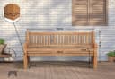 CLP Gartenbank Jackson V2 Teakholz mit Armlehnen Bild 1