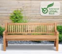 CLP Gartenbank Jackson V2 Teakholz mit Armlehnen Bild 3