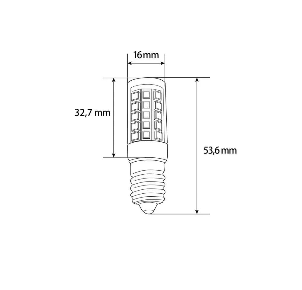 Aigostar LED-Leuchtmittel 5w E14 Mini LED Leuchtmittel Leuchte Birne, Warmweiß - Bild 3