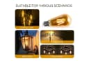 Aigostar LED-Leuchtmittel ST64 E27 Retro 12W 1320 Lumen Warmweiß Bild 5