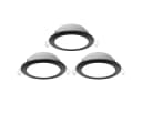 Aigostar LED Einbauleuchte 3er Set Schwarz Warmweiß IP65 Bild 1