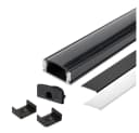 ENERGMiX LED Aluprofil 1m Schwarz U-Profil Bild 2