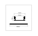 ENERGMiX LED Aluprofil 1m Schwarz U-Profil Bild 3