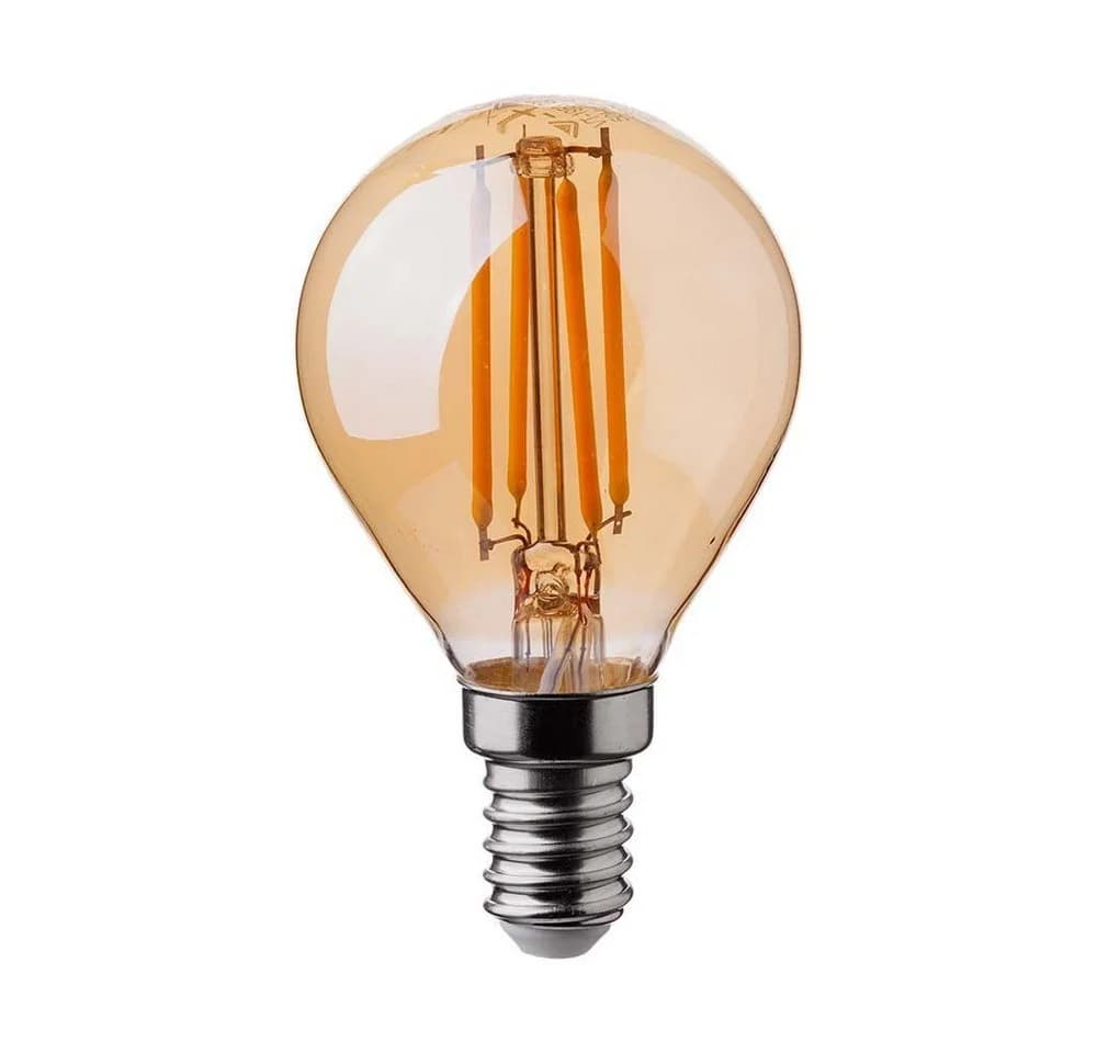 V-TAC LED-Leuchtmittel 4W E14 Vintage Filament Retro 10er Set Warmweiß
