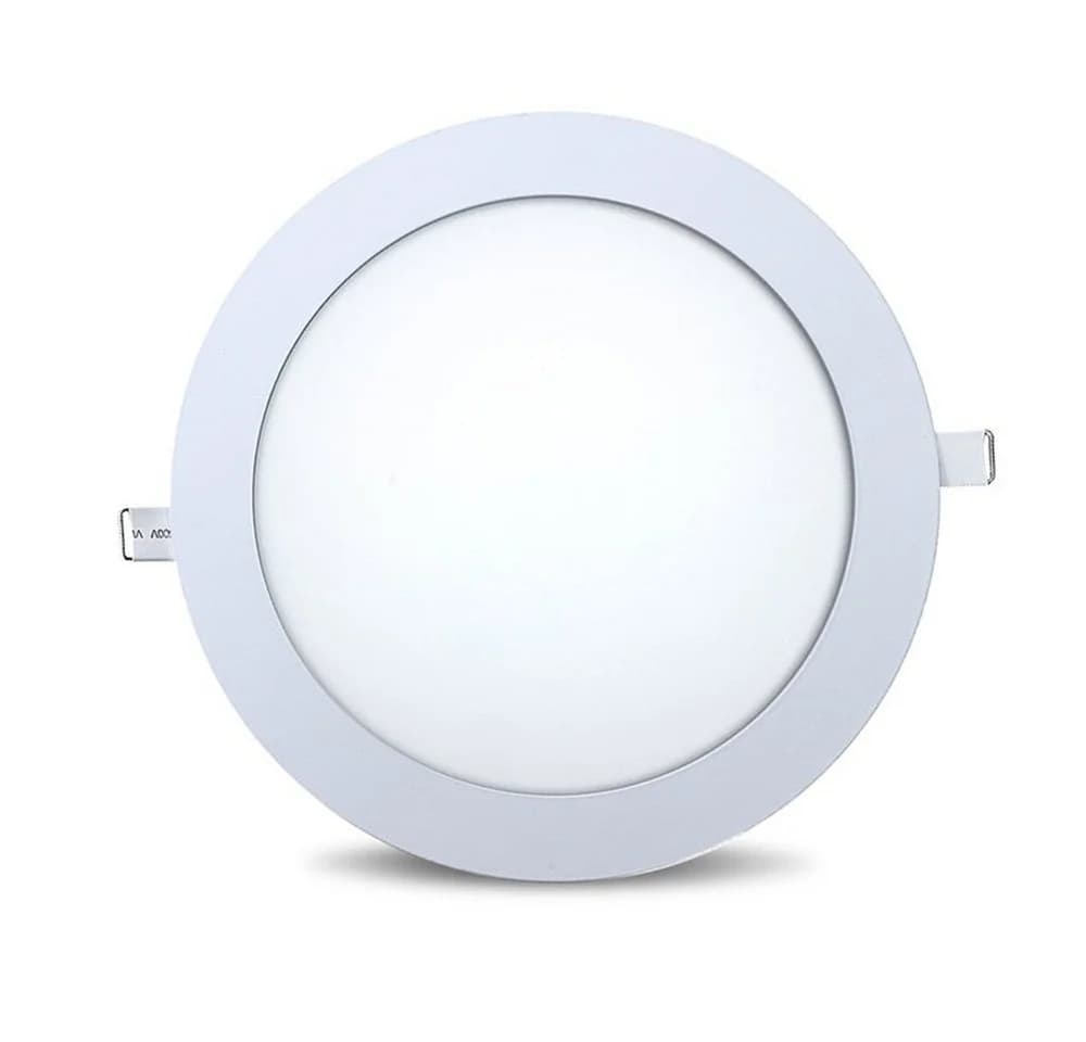 V-TAC LED Panel 18W Ultra Slim Einbauleuchte Kaltweiß Rund