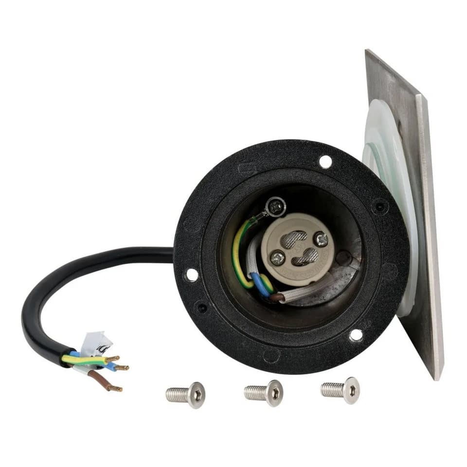 GTV LED Gartenleuchte Edelstahl Quadrat IP67 GU10