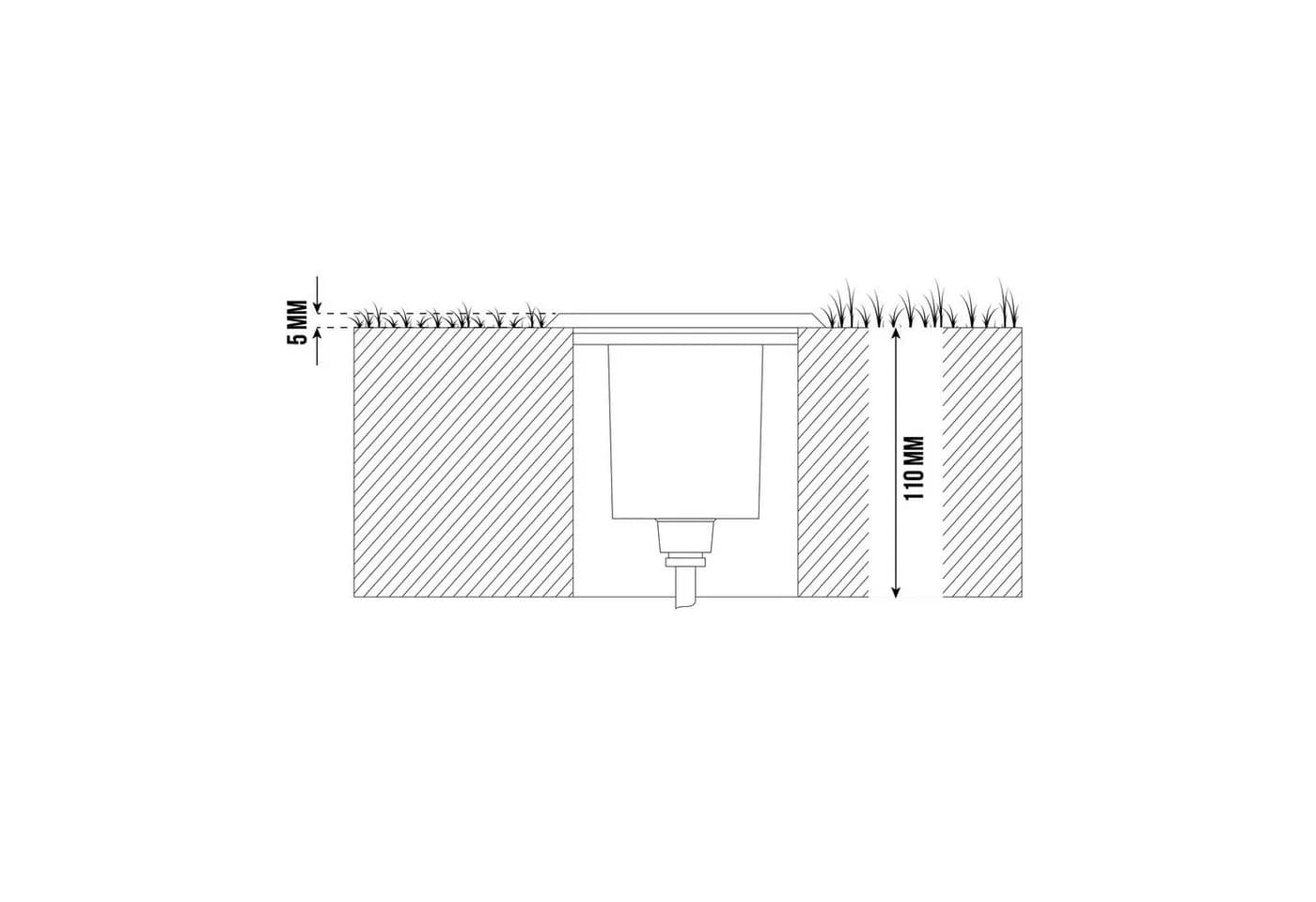 GTV LED Gartenleuchte Edelstahl Quadrat IP67 GU10 - Bild 5