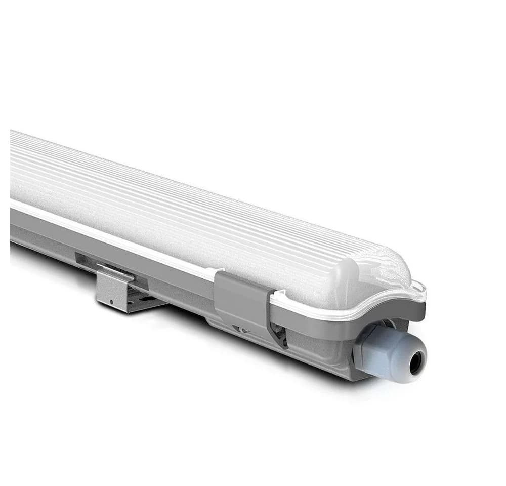 V-TAC LED Feuchtraumleuchte Grau IP65 Kaltweiß