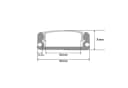 ENERGMiX LED-Stripe-Profil 2m Alu mit Milchglas Abdeckung Bild 4