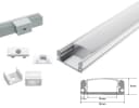 ENERGMiX LED-Stripe-Profil 2m Alu mit Milchglas Abdeckung Bild 5