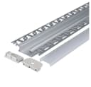 ENERGMiX LED-Profil 2m Aluminium Unterputz Milchig Weiß Bild 1