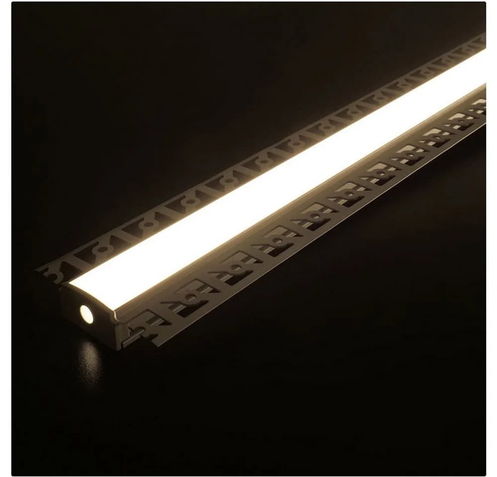 ENERGMiX LED-Profil 2m Aluminium Unterputz Milchig Weiß - Bild 3