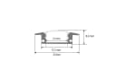 ENERGMiX LED-Stripe-Profil 2m Alu Schiene mit opaler Abdeckung Bild 1