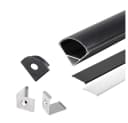 ENERGMiX LED-Stripe-Profil 2m Schwarz Aluminium Bild 2
