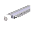 ENERGMiX LED-Stripe-Profil 2m Alu mit Milchglas Abdeckung Bild 1