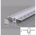ENERGMiX LED-Stripe-Profil 2m Alu mit Milchglas Abdeckung Bild 3