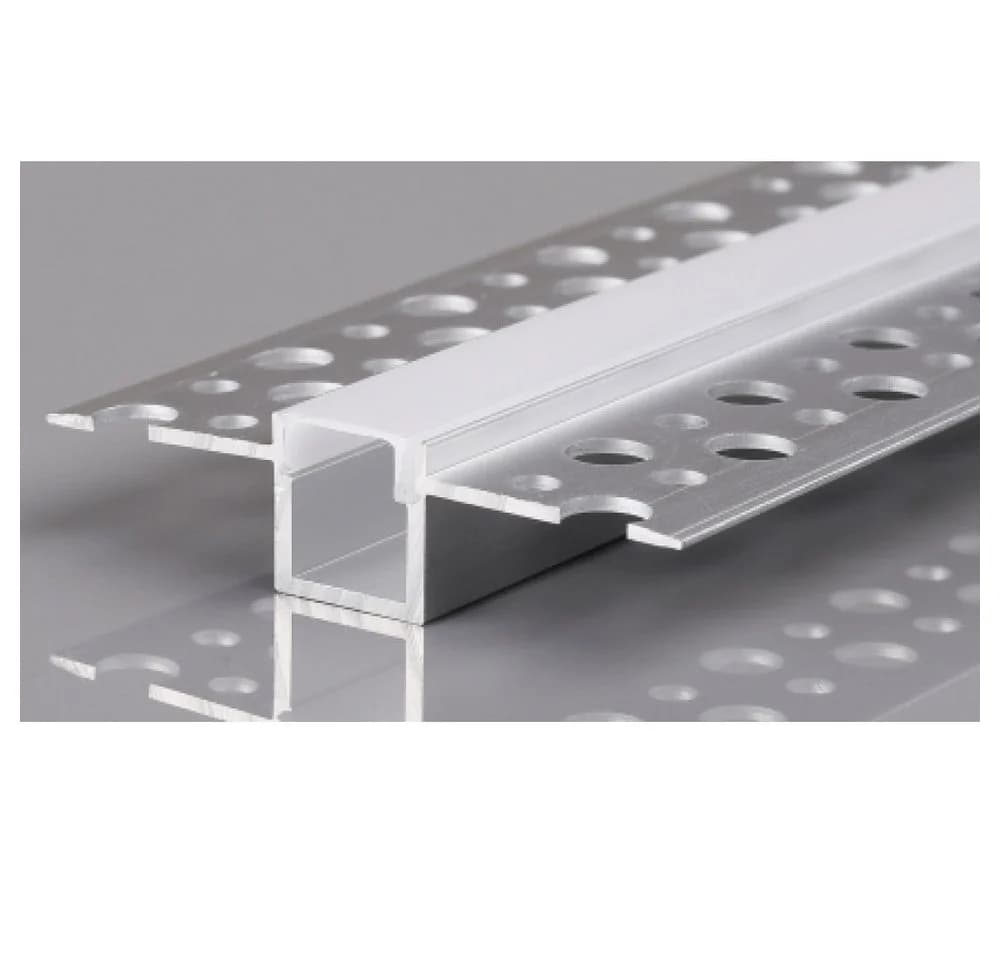 ENERGMiX LED-Stripe-Profil 2m Alu Unterputz mit Milchglas Abdeckung