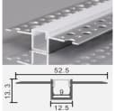 ENERGMiX LED-Stripe-Profil 2m Alu Unterputz mit Milchglas Abdeckung Bild 2