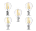 Aigostar LED-Leuchtmittel 4W E14 Filament G45 Warmweiß Klar Glas Bild 1