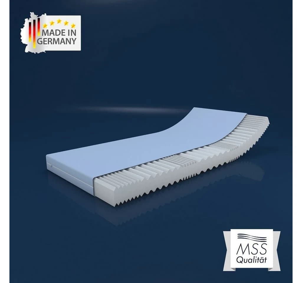 MSS e.K. VitalFoam Wellness Kaltschaummatratze Blau