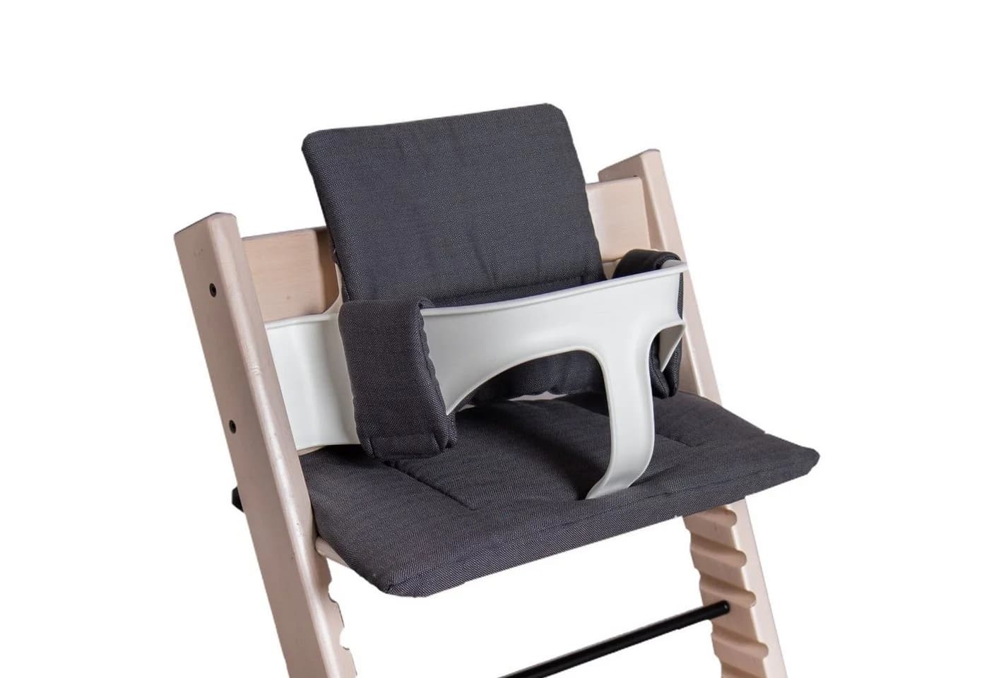 Hoppediz Hochstuhlauflage für Stokke Tripp Trapp Grau/Rot - Bild 2