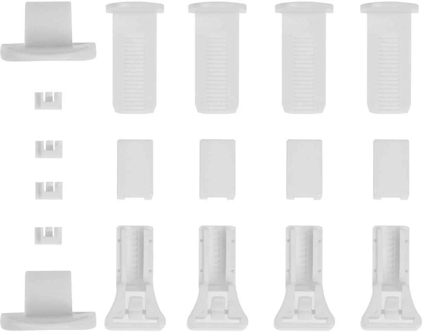 Sichtschutzbefestigungen Zubehör-Set LICHTBLICK ORIGINAL weiß - Bild 4