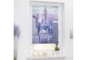 LICHTBLICK ORIGINAL Seitenzugrollo Klemmfix New York Motiv Blau Weiß Bild 2