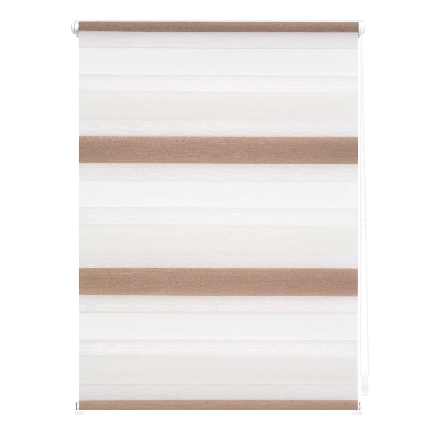 LICHTBLICK Duo Rollo Klemmfix Bunt Beige Braun Weiß