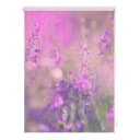 LICHTBLICK Seitenzugrollo Blumenwiese Klemmfix Lila Weiß Bild 1