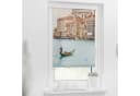 LICHTBLICK Seitenzugrollo Klemmfix Venedig Motiv Blau/Weiß Bild 2