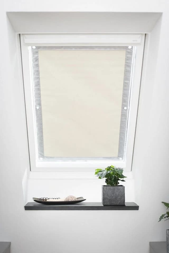 LICHTBLICK Dachfensterrollo Haftfix Hitzeschutz Beige - Bild 4