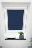 LICHTBLICK ORIGINAL Dachfensterrollo Haftfix Hitzeschutz Blau Bild 4