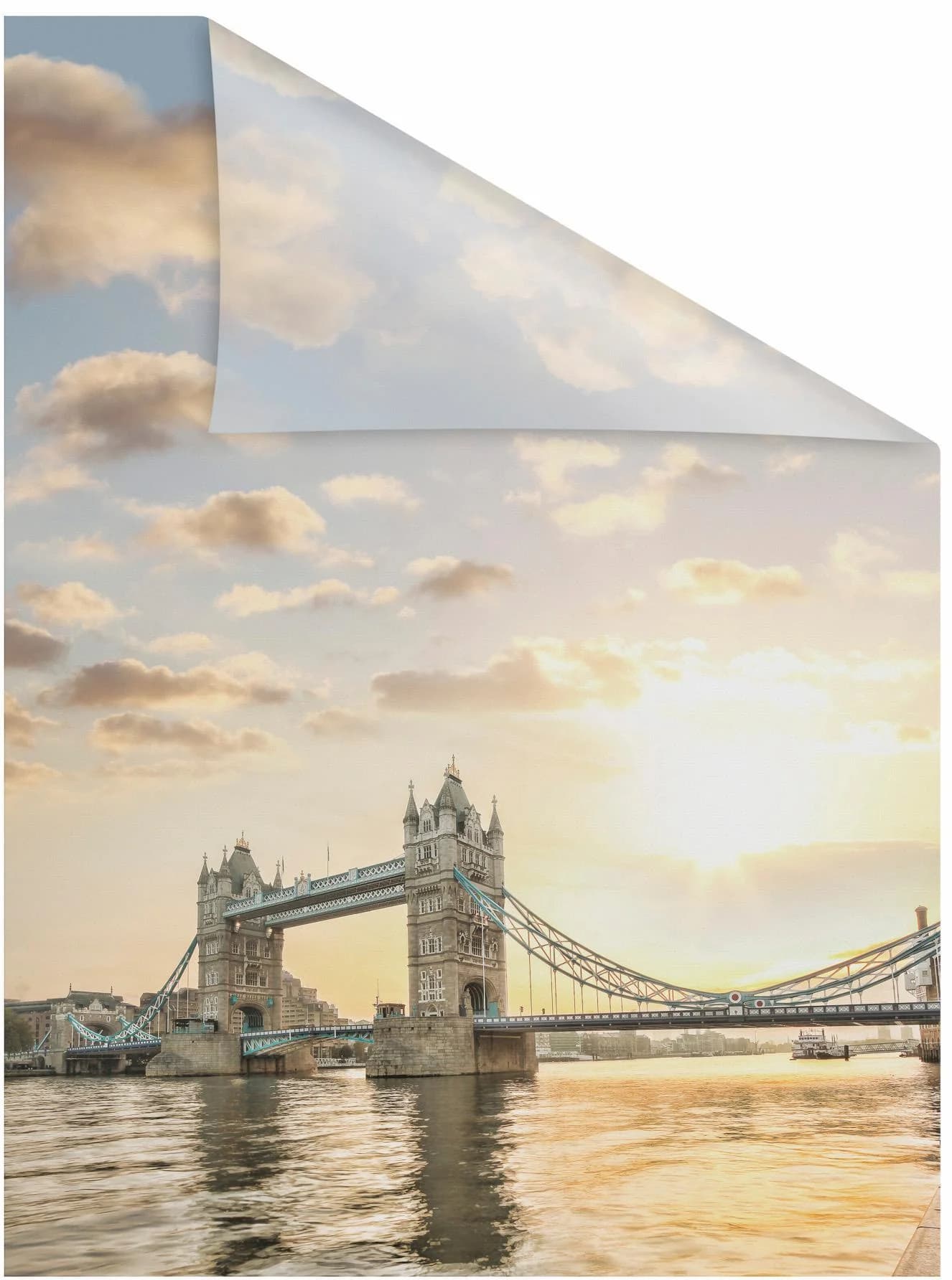 Fensterfolie LICHTBLICK ORIGINAL "Tower Bridge" Gr. 4 Orange