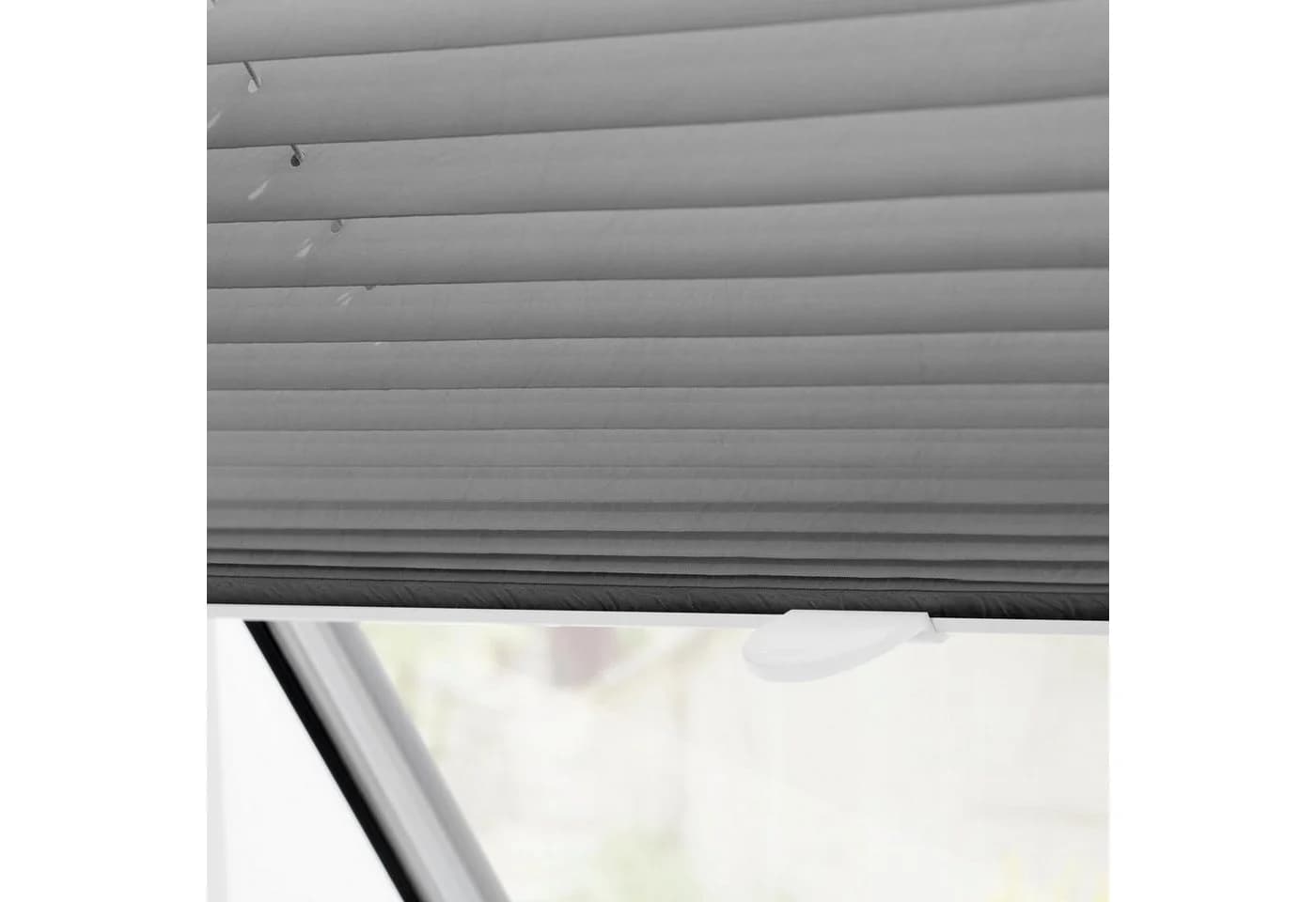 LICHTBLICK Dachfensterplissee Grau Haftfix - Bild 4